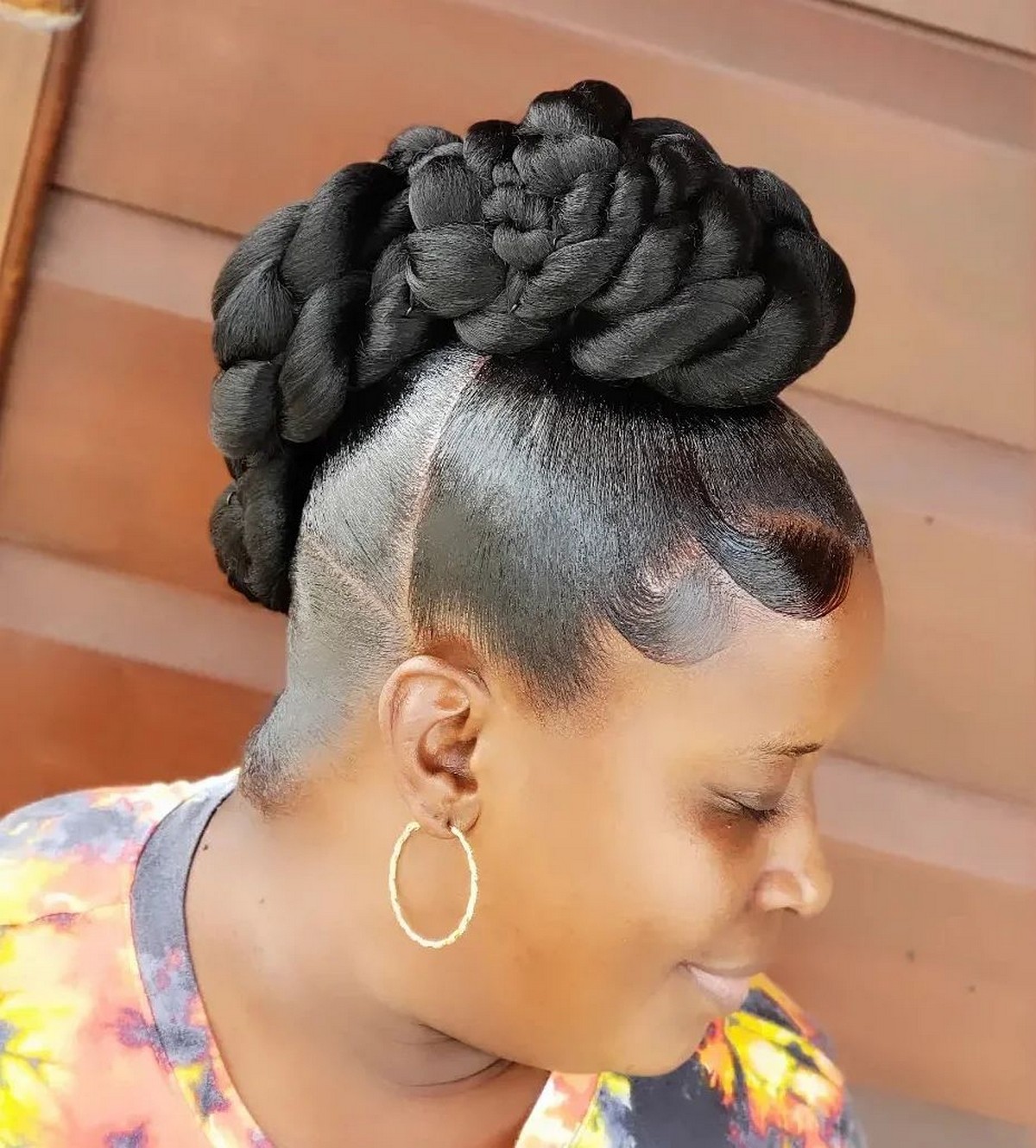 Neat Twisted Black Hair Updo