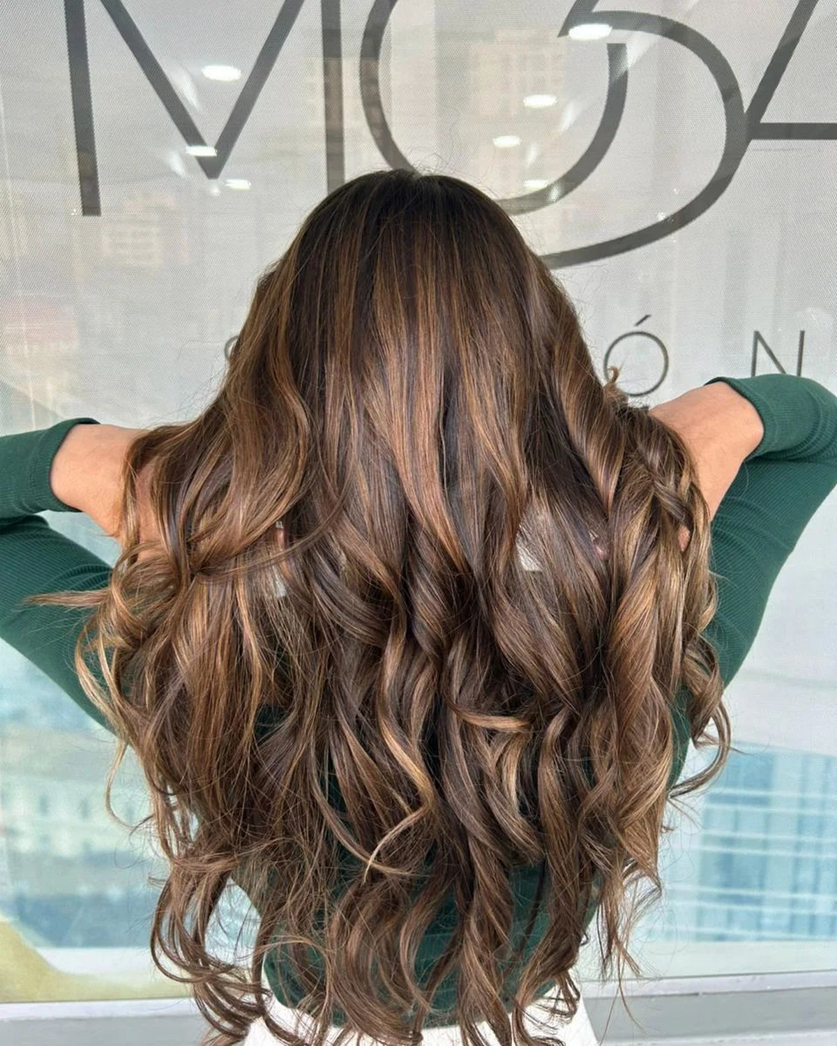 Almond Brown Balayage