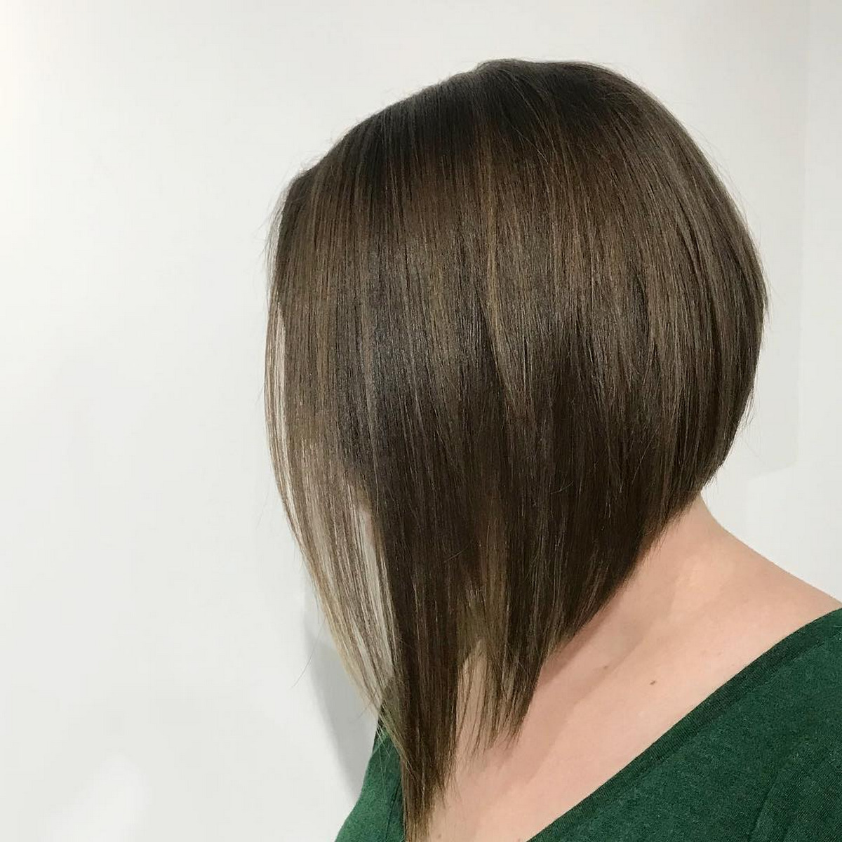 Sleek Straight Steeply Angled Bob