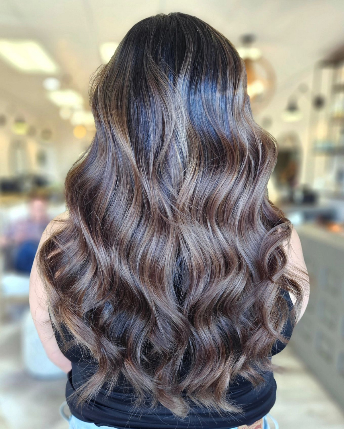 Long Layers Hair Cut With Balayage