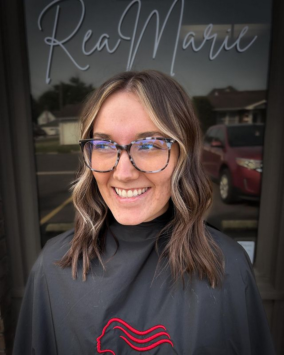 Medium-Length Hair With A Small Money Piece