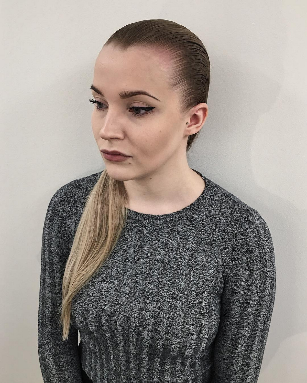 Pin-Straight Ombre Tresses
