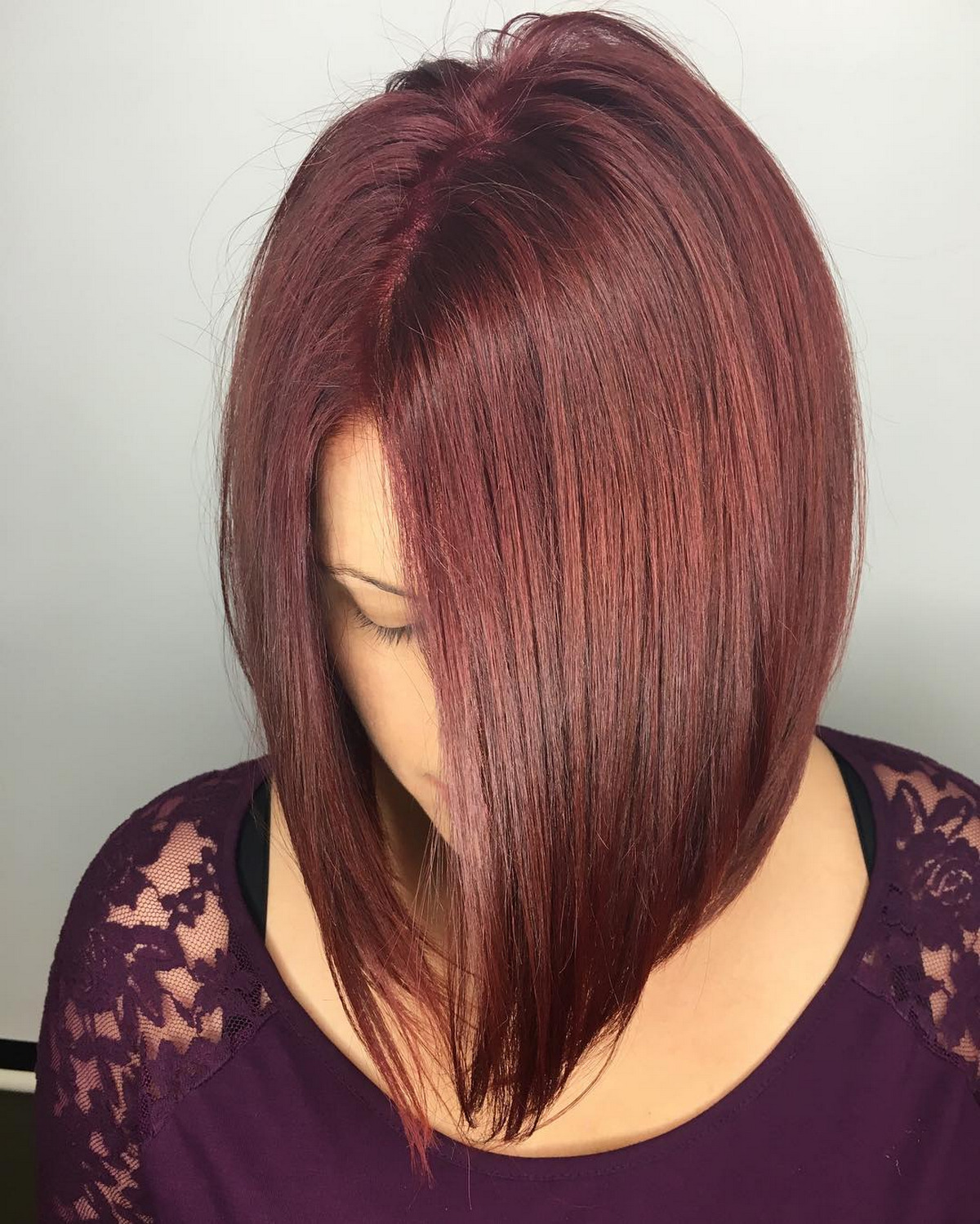 Side-Parted Sleek Bob