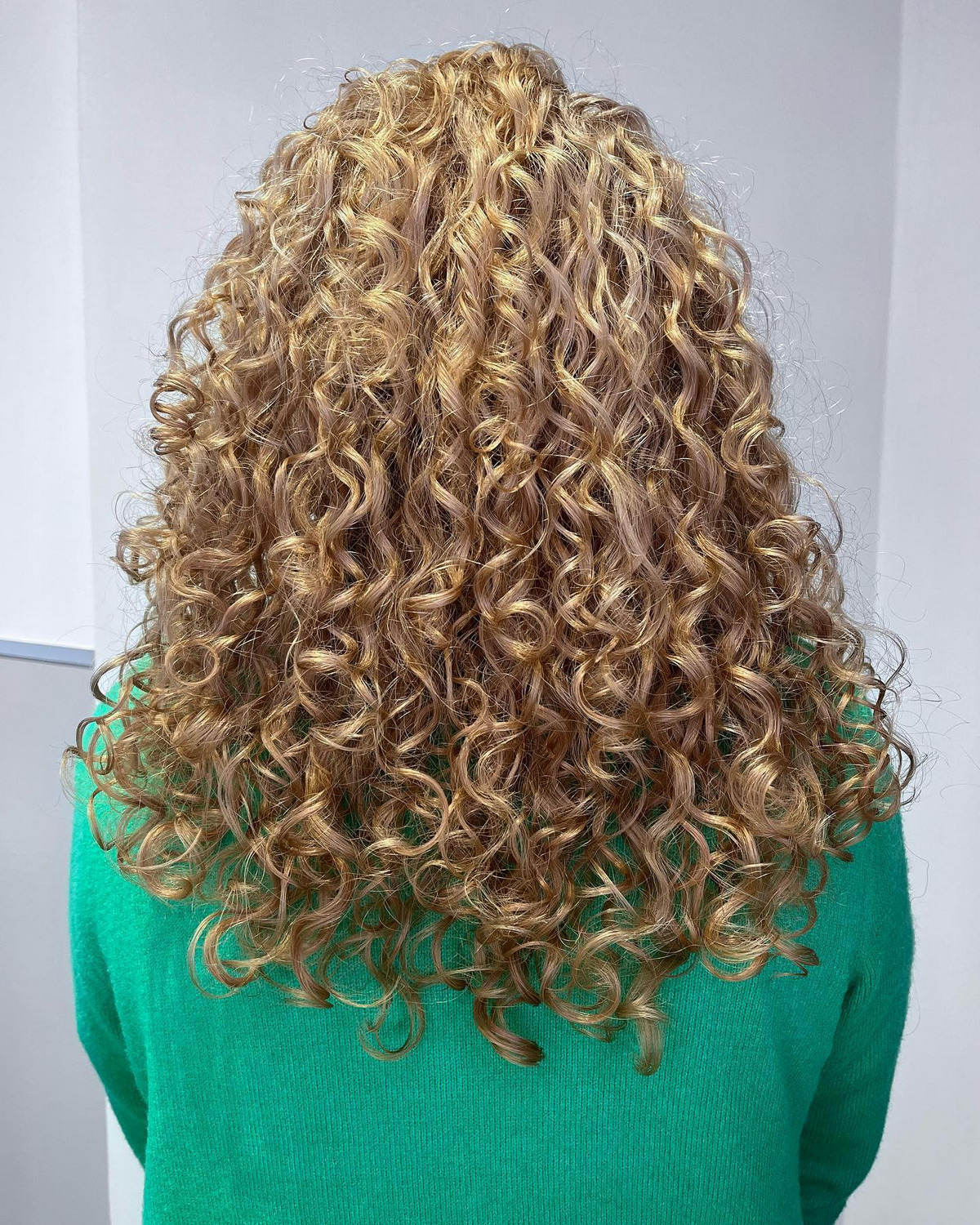Caramel Blonde Curly Hair