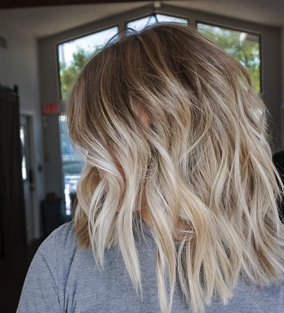 Choppy Bob With Ombre