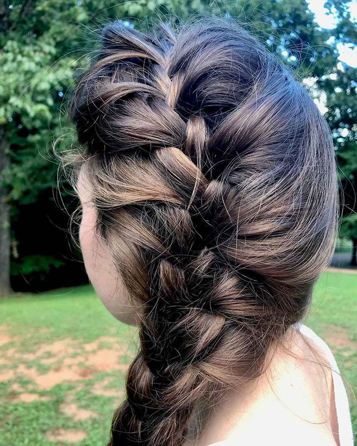 Messy Side Braid_