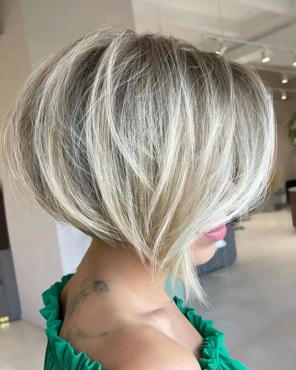 Angled Choppy Bob