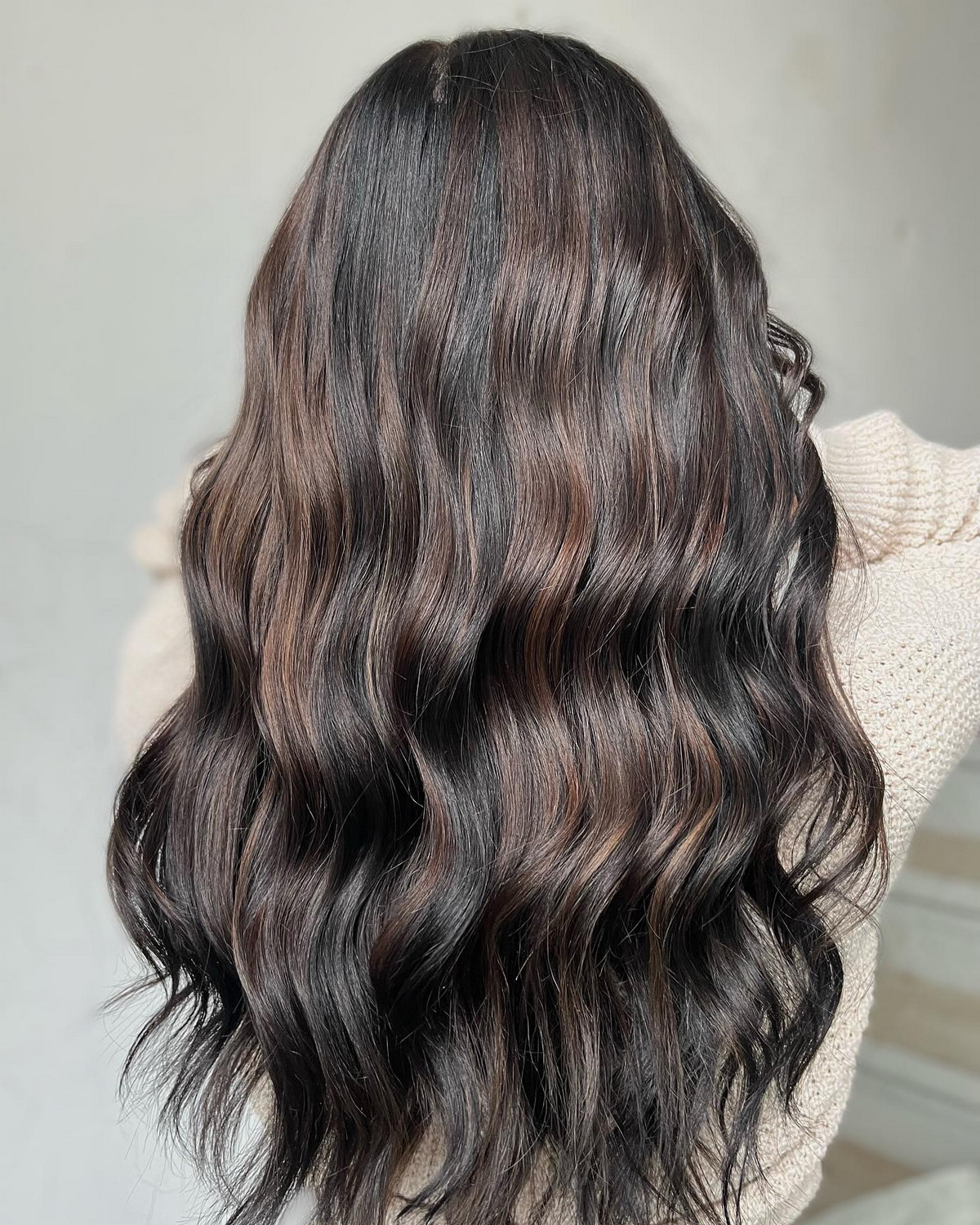 Dark Chocolate Brown Balayage