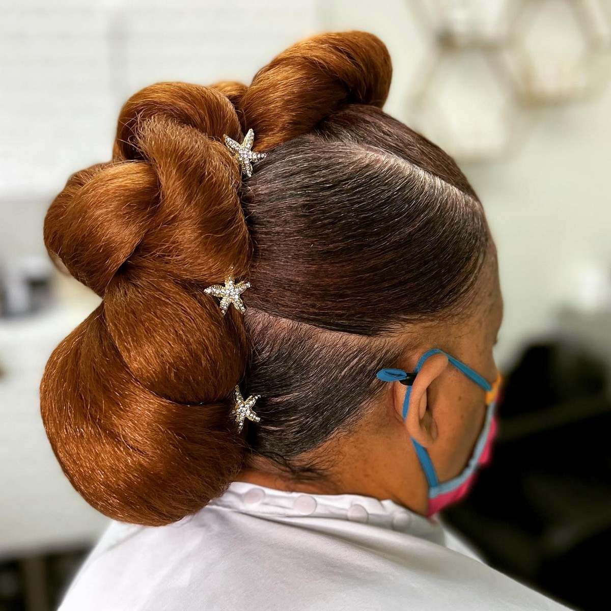 Folded Mohawk Updo