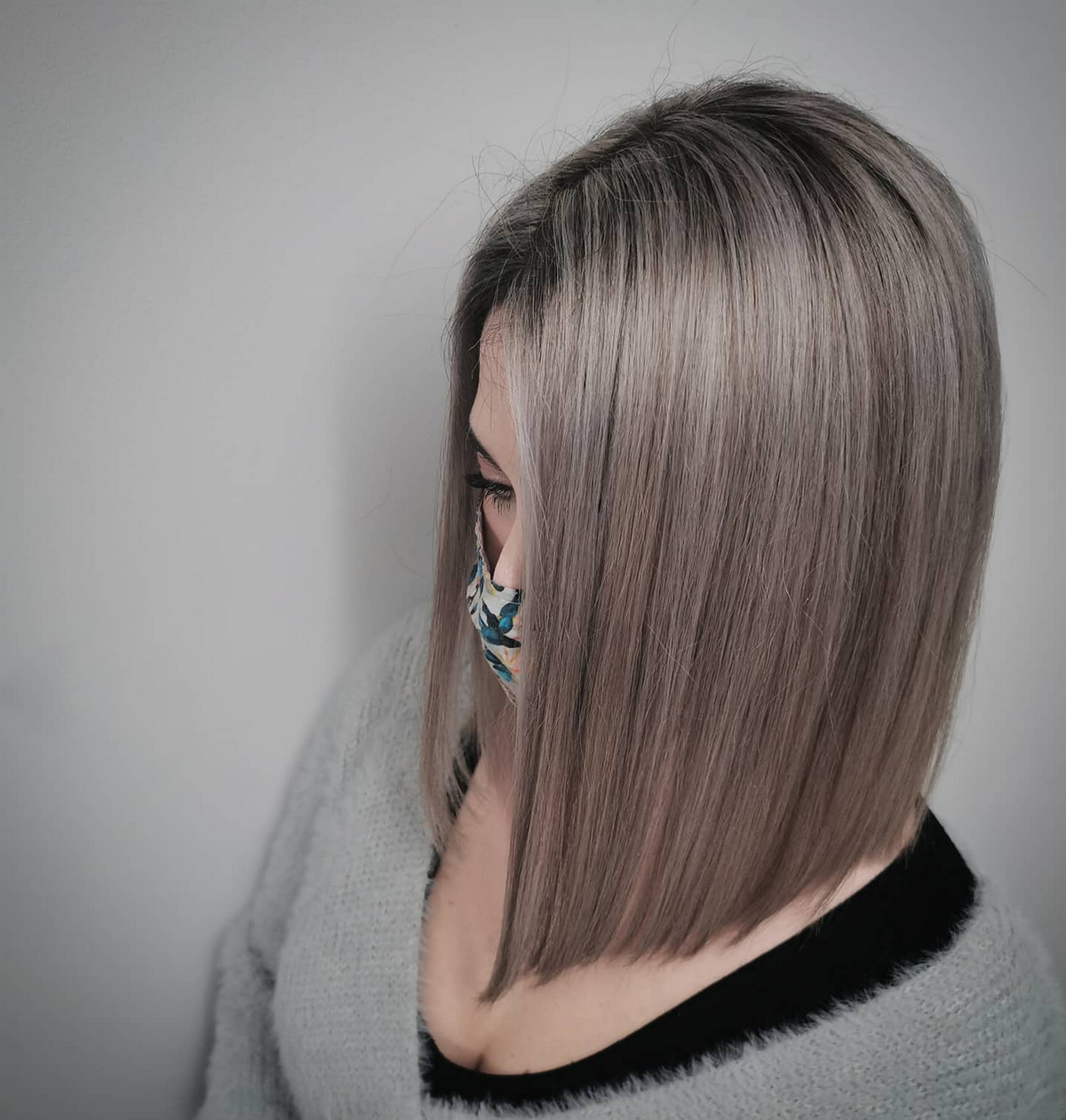 Grayscale A-Line Bob