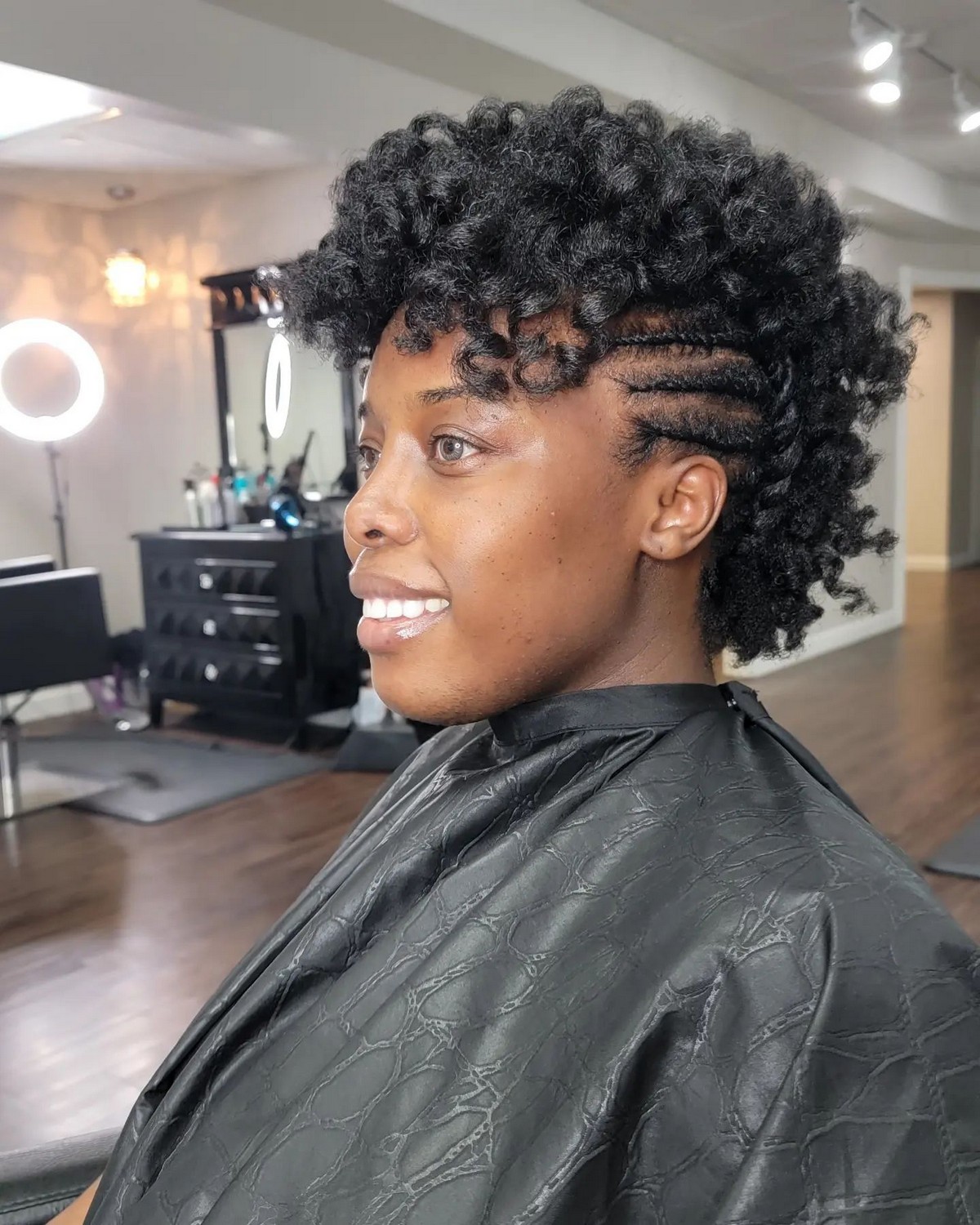 Black Updo Hairstyle with Curls