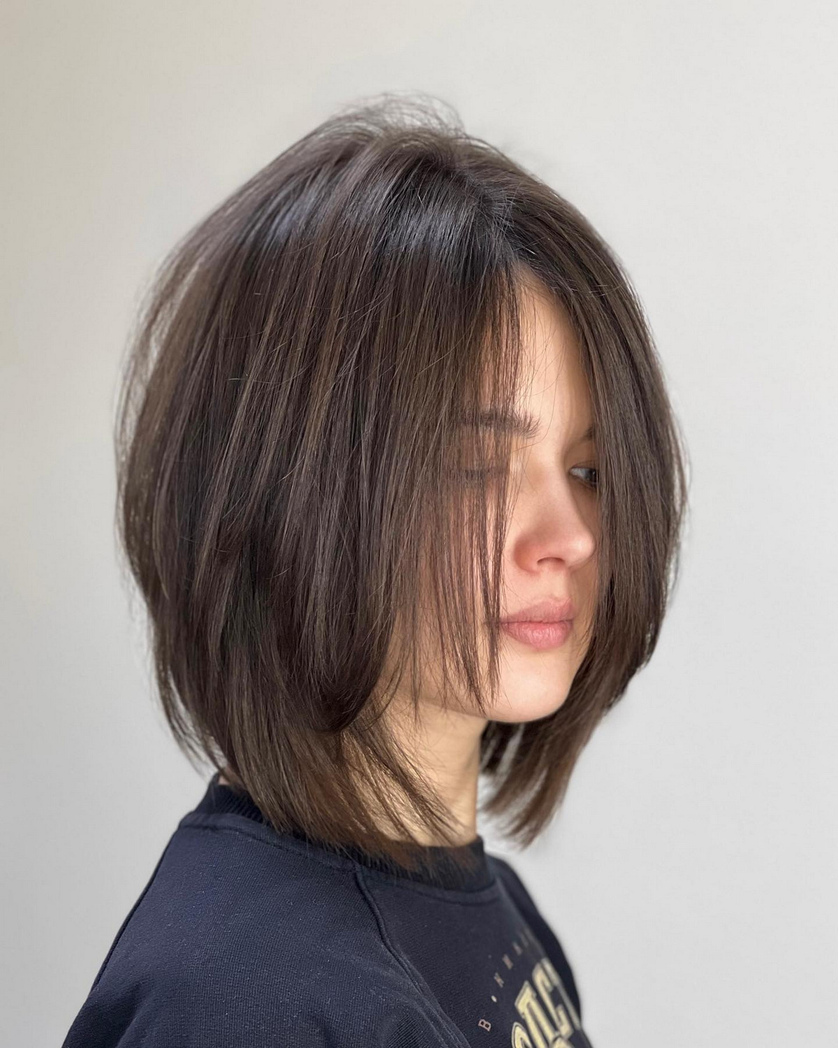 Layered Bob With Long Bangs