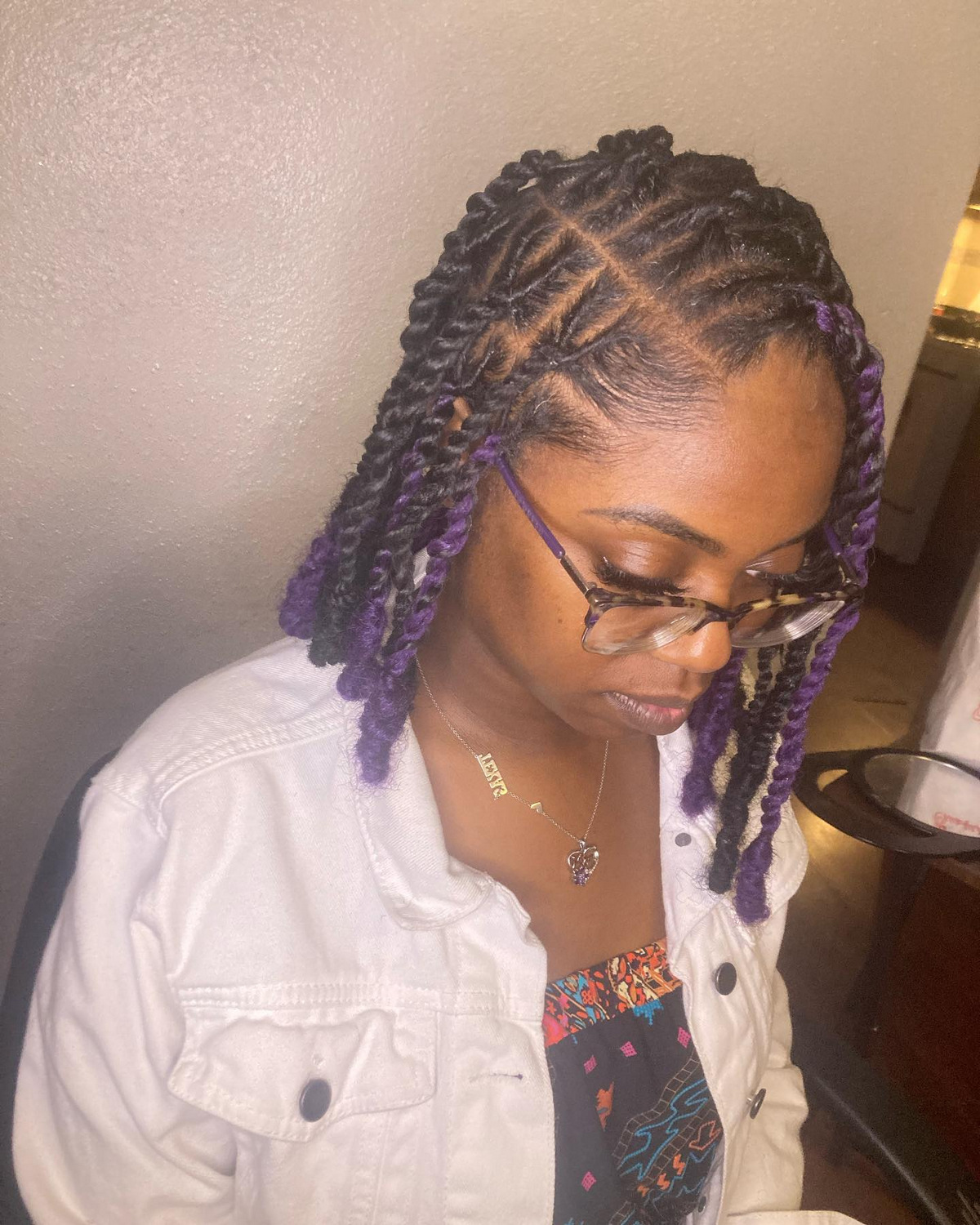 Asymmetrical Loc Bob With A Peek-a-boo