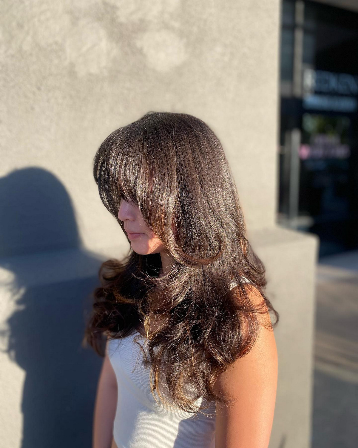 Long Layers And Face-Framing With Fringe