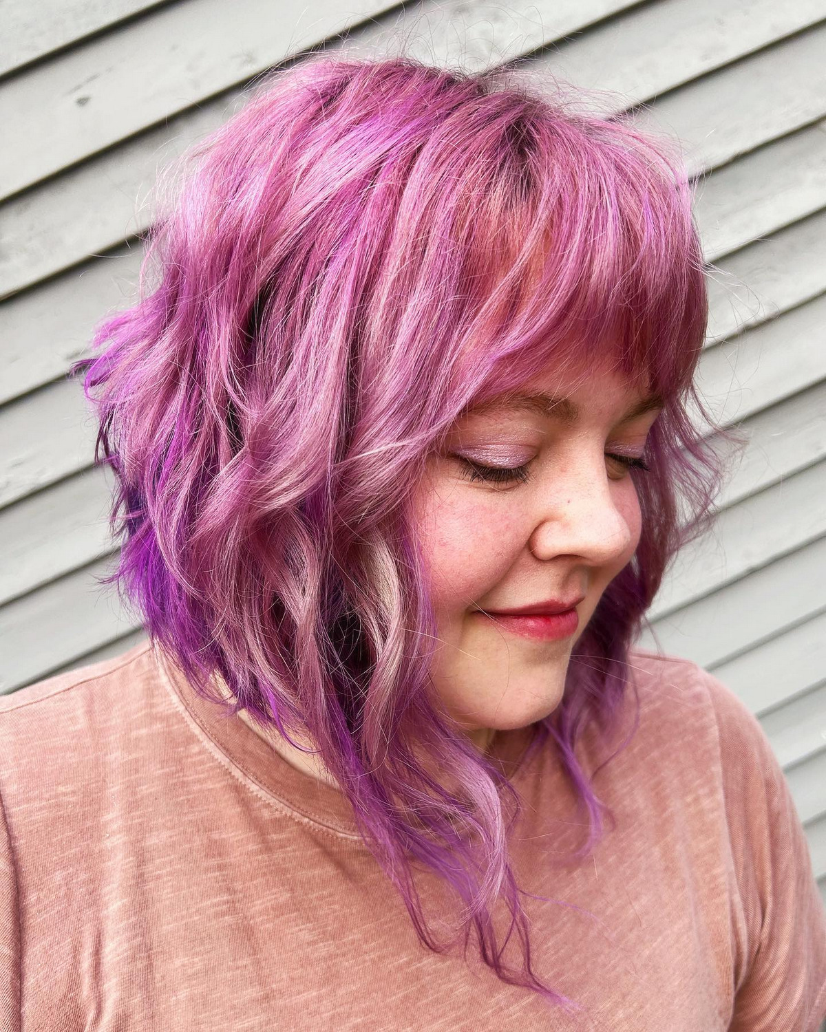 Purple Asymmetric Bob
