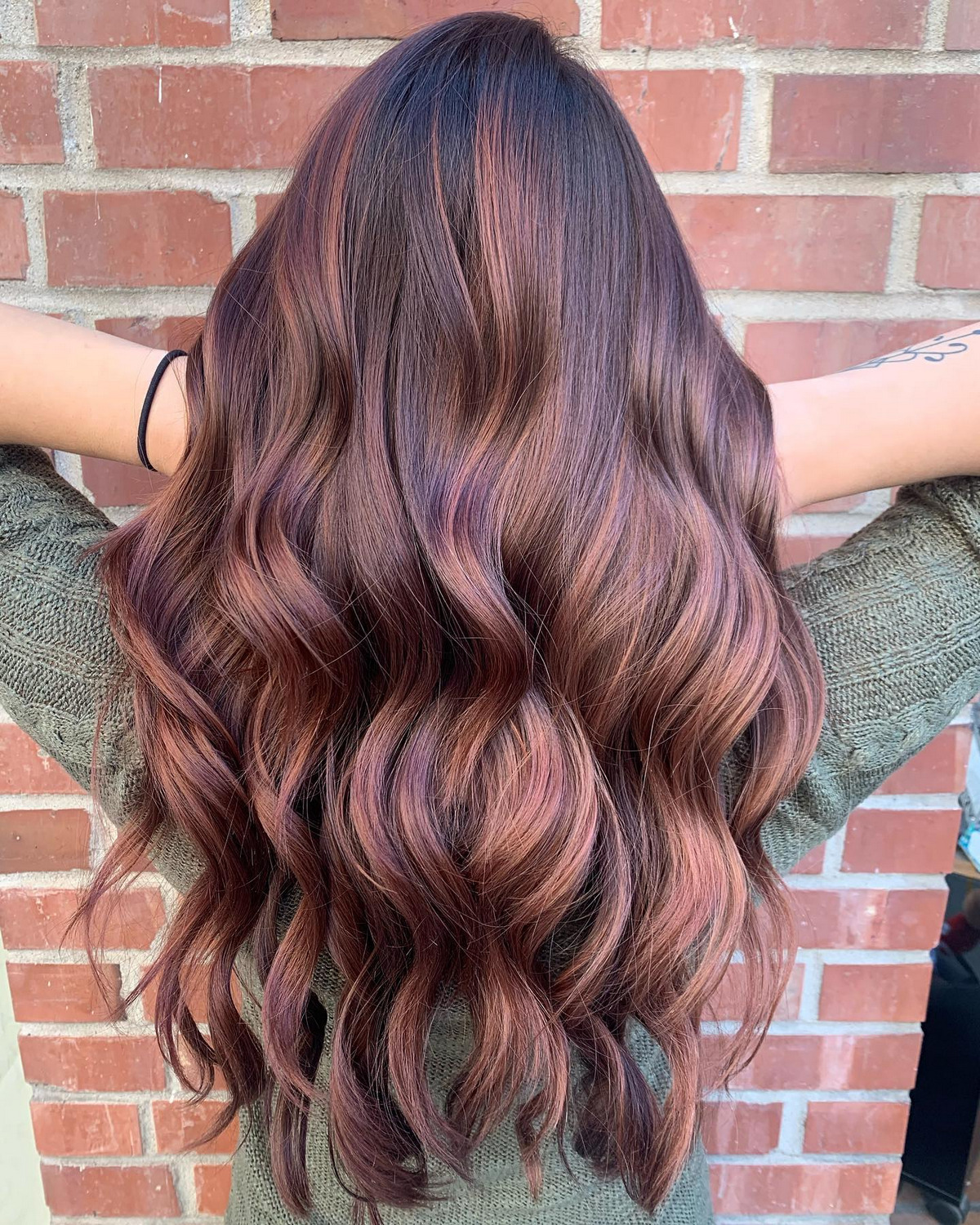 Chocolate Cherry Balayage