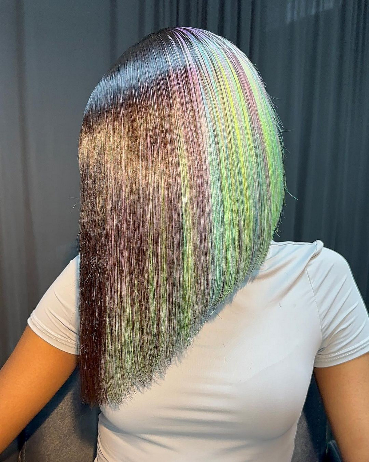Hidden Rainbow Asymmetrical Bob