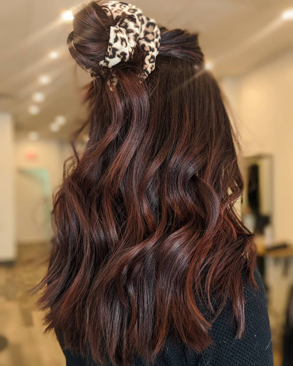 Burgundy Brown Balayage