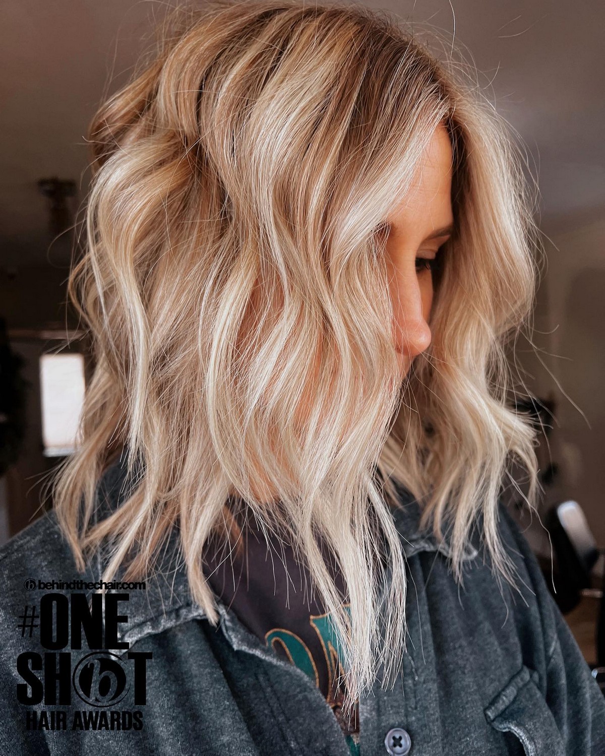 Lob Cut With Medium Choppy Layers