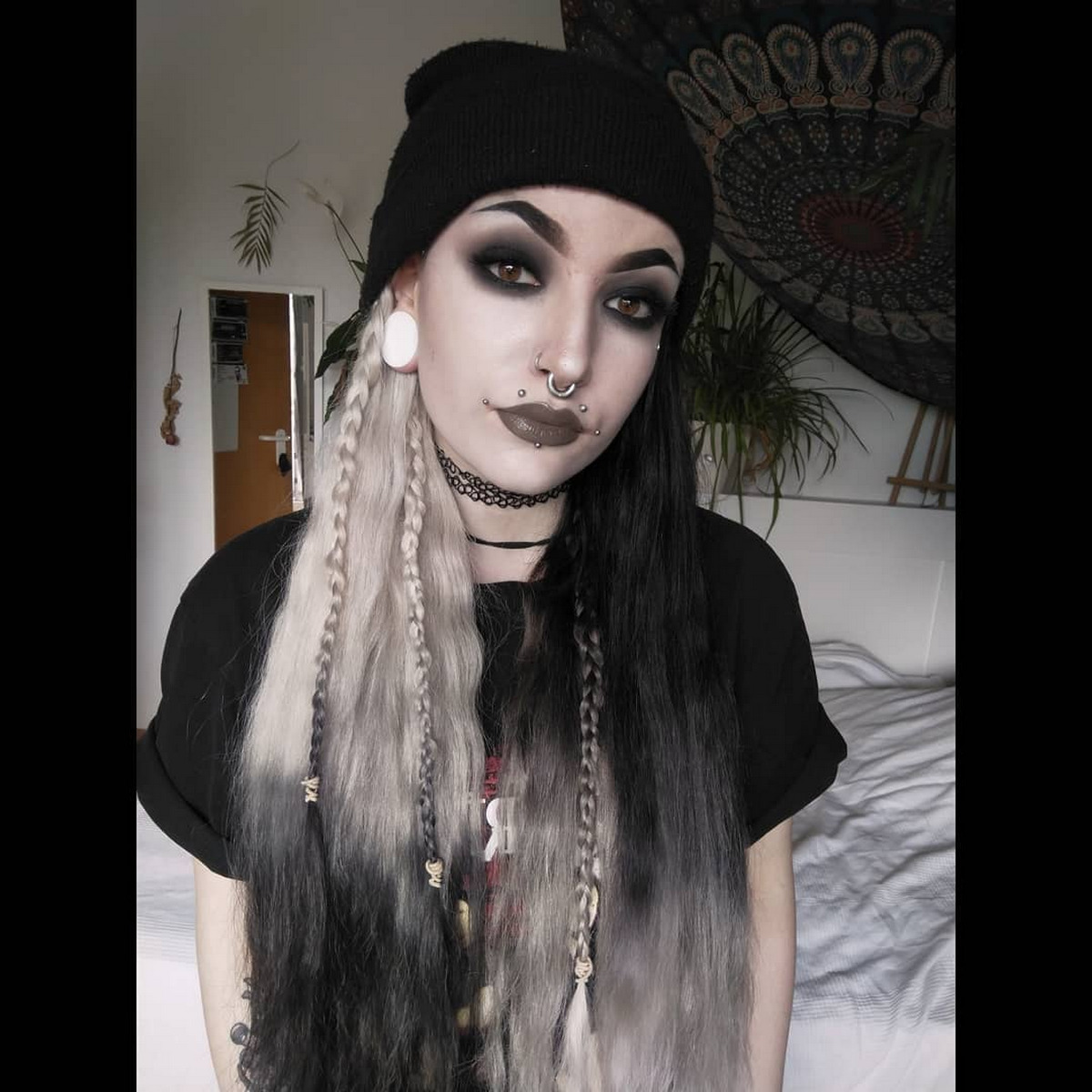 Mini Braid With Wool Hat