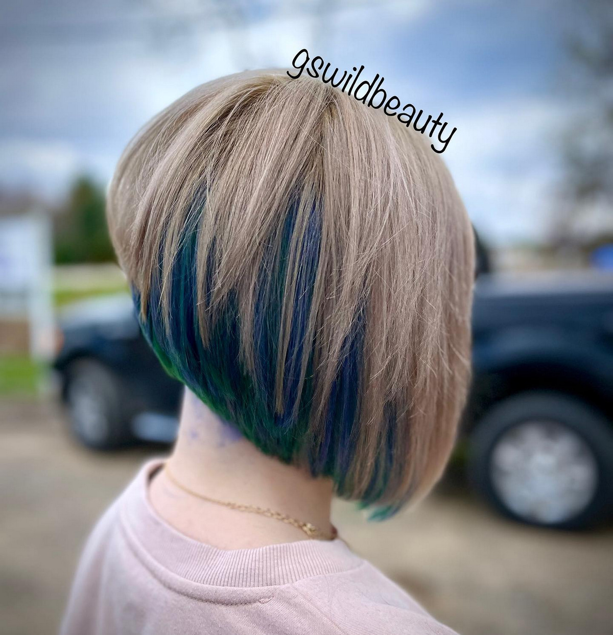 Asymmetrical Bob With A Peek-a-boo