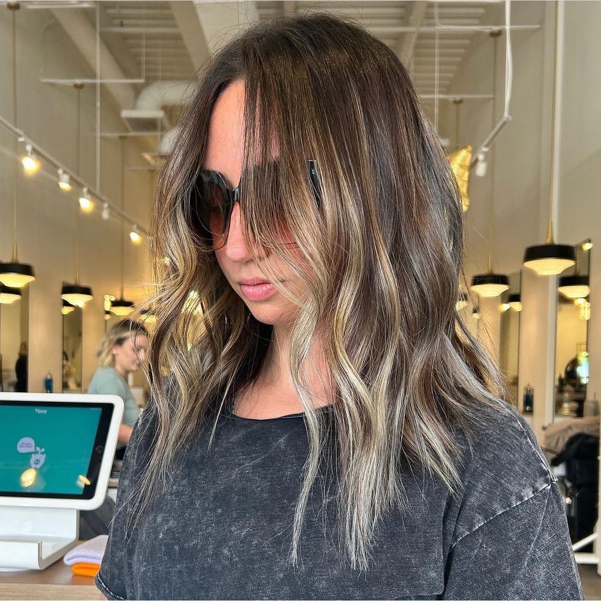 Dimensional Brunette On Medium-Length Hair