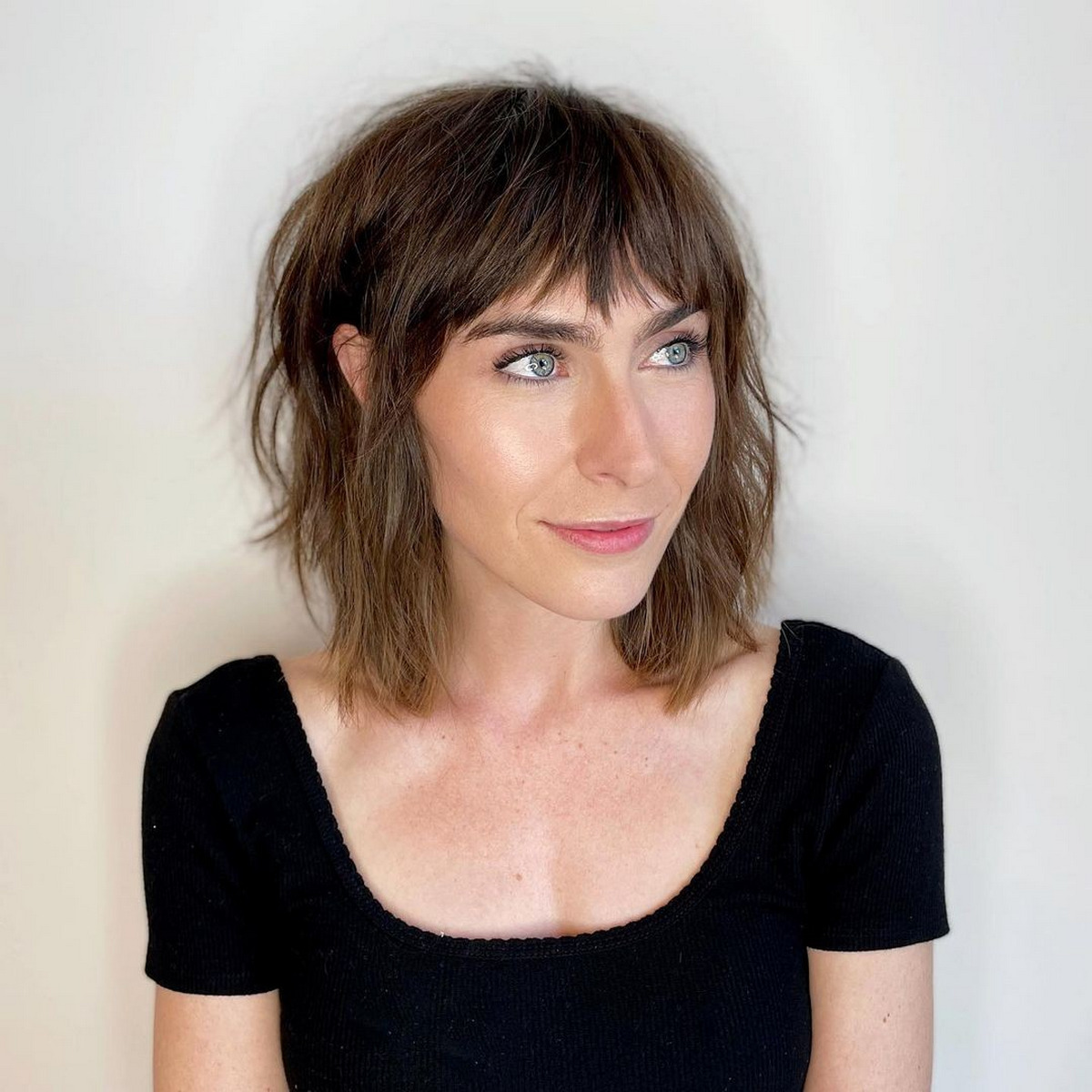 Layered Bob With Razored Ends