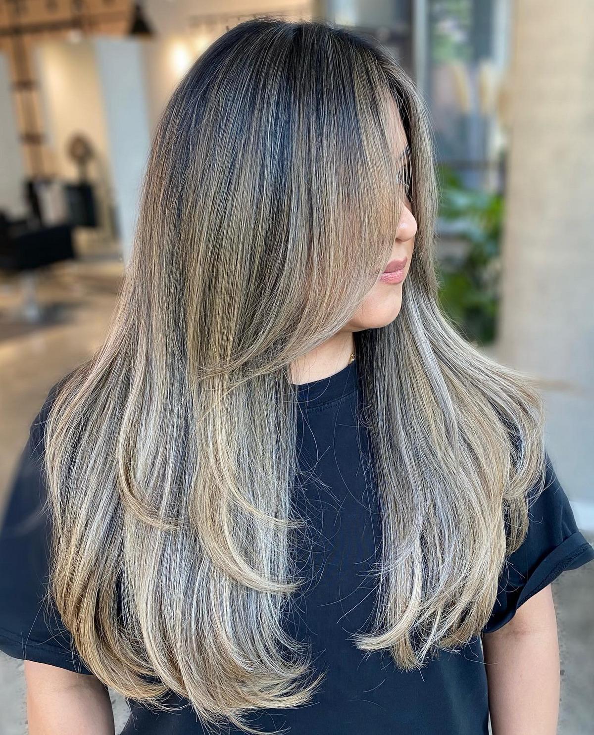 Long Layers With Dimensional Balayage