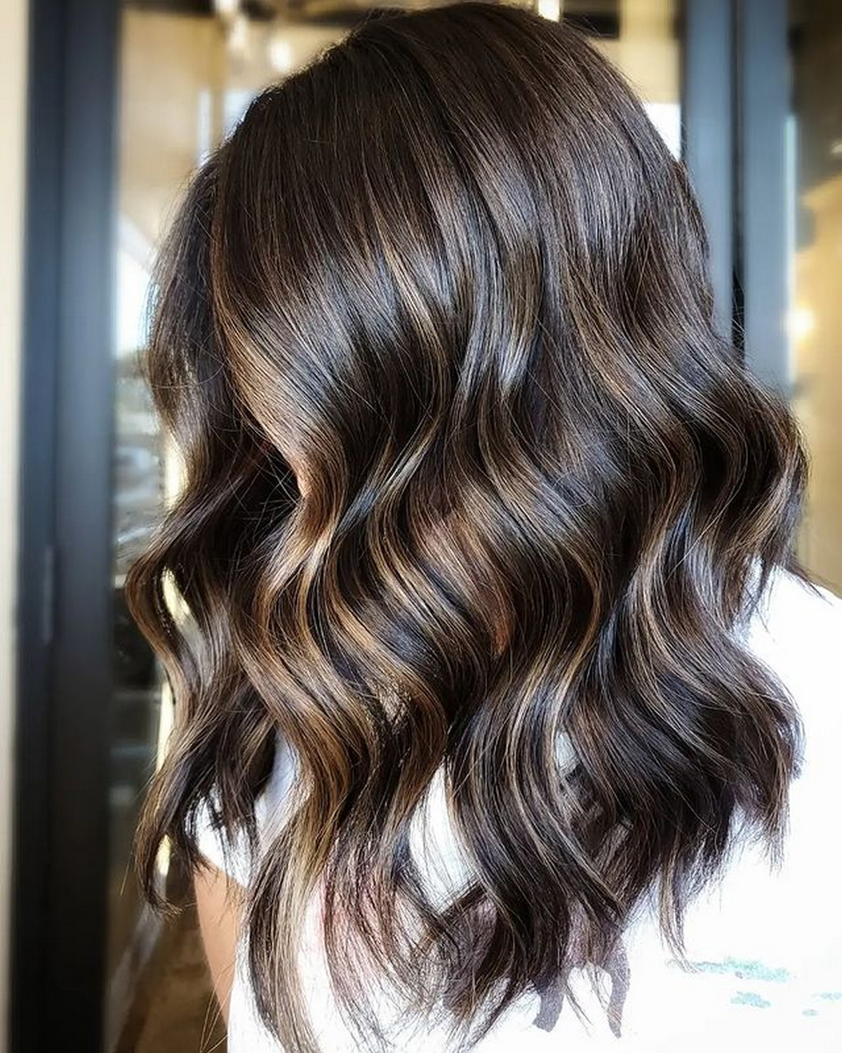 Medium-Length Bronde Hair Color