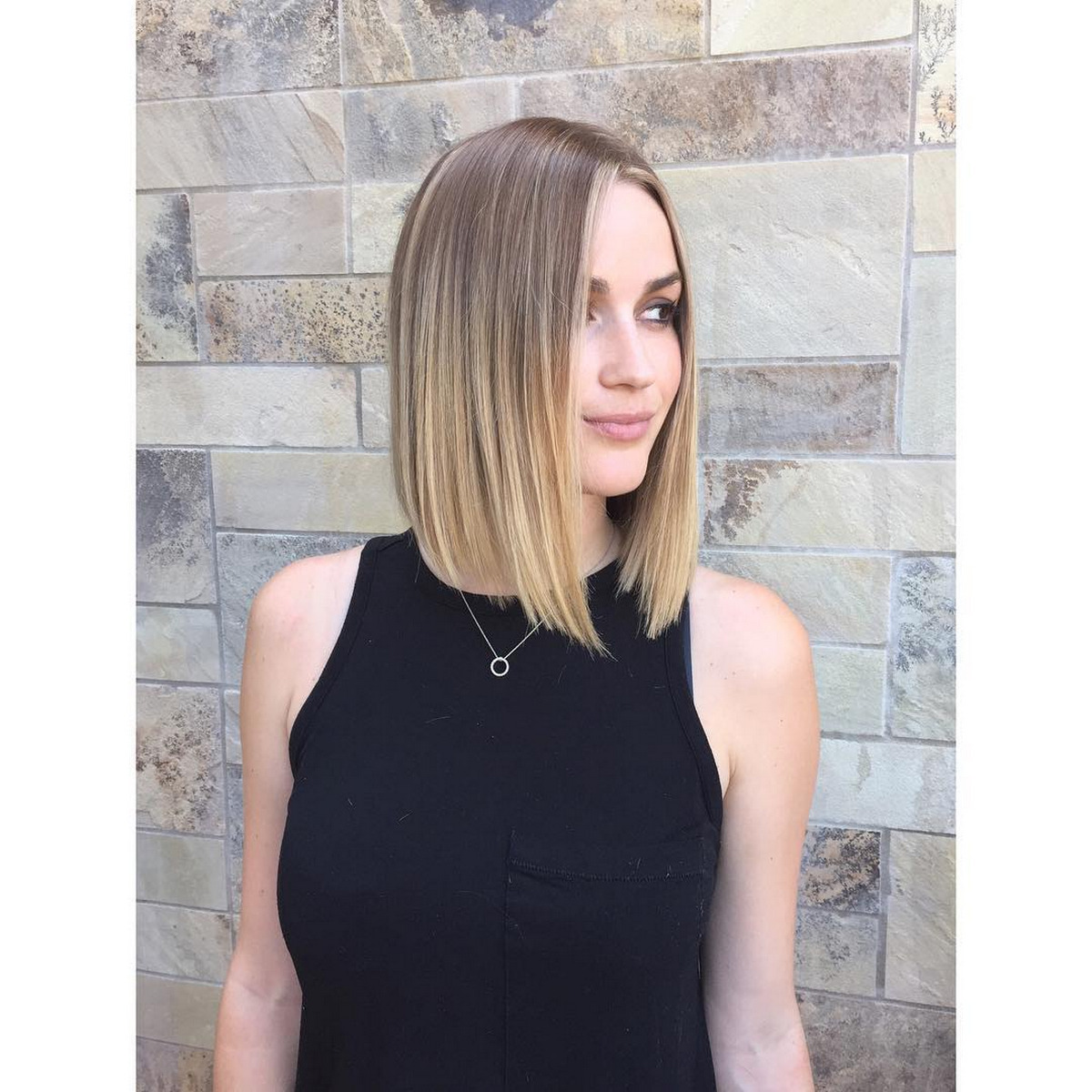 Blunt Shoulder-Length Bob