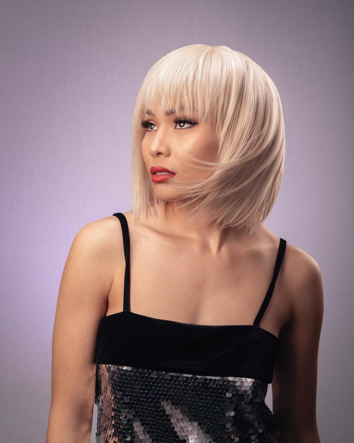 Layered Bob With Textured Bangs