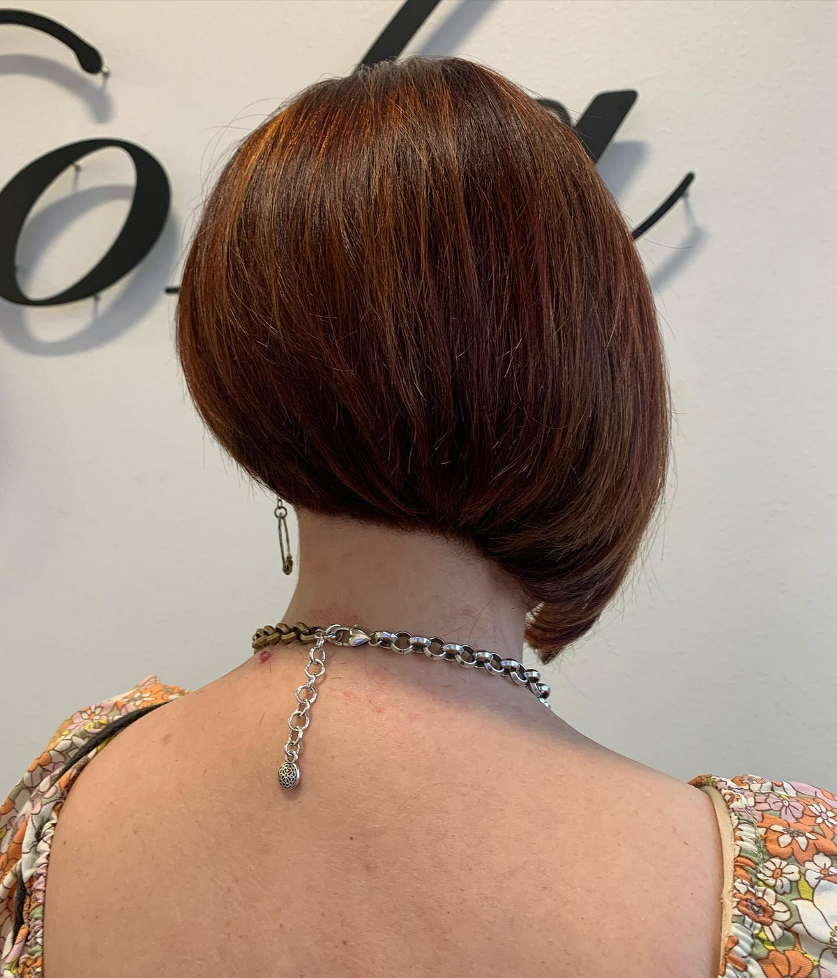 Copper Red Asymmetrical Bob