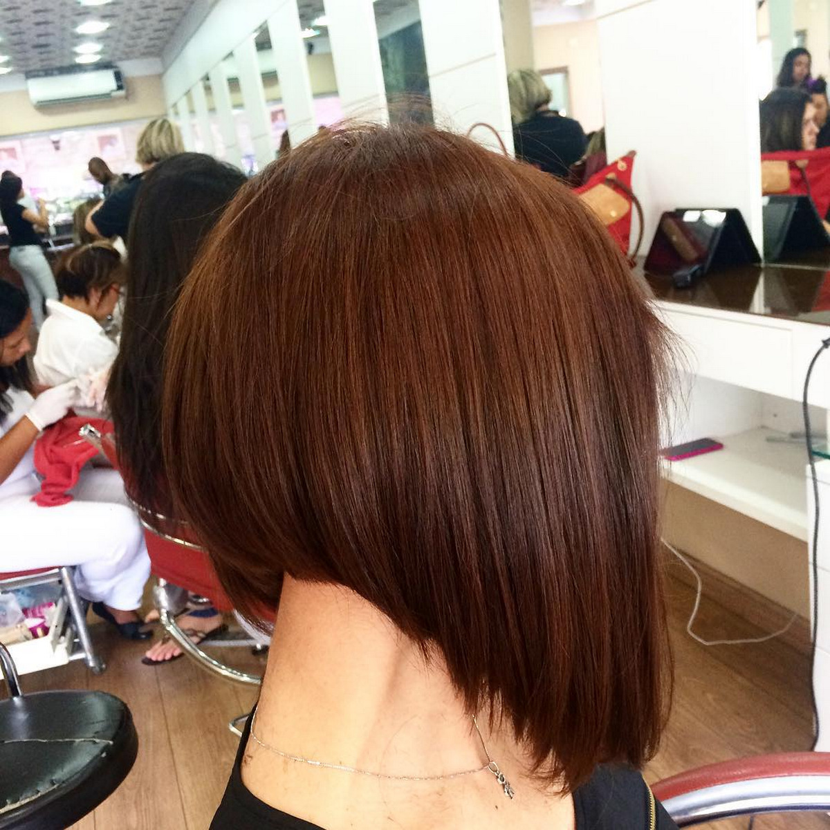 Glossy Brown Bob