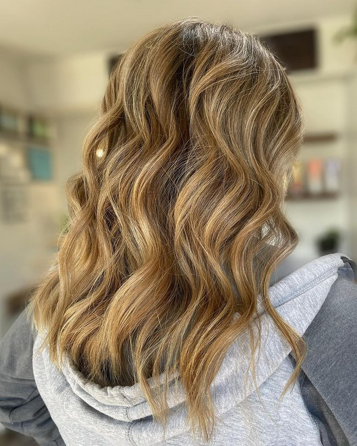 Medium-Length Honey Blonde Hair