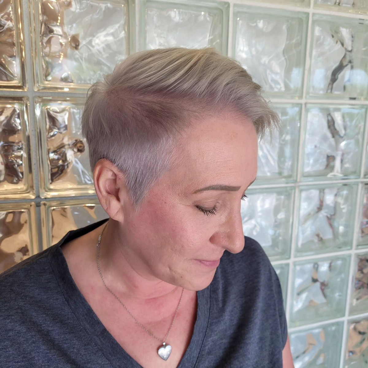Pixie Cut With Swept-Back Top