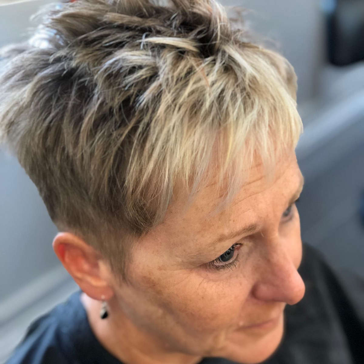 Pixie Cut With Textured Crown