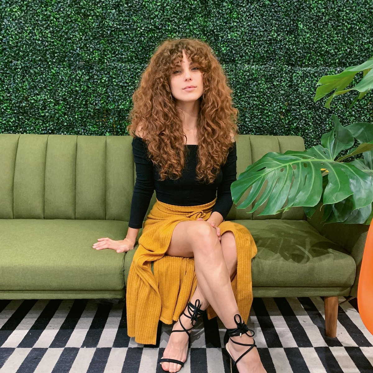Copper Blonde With Bangs
