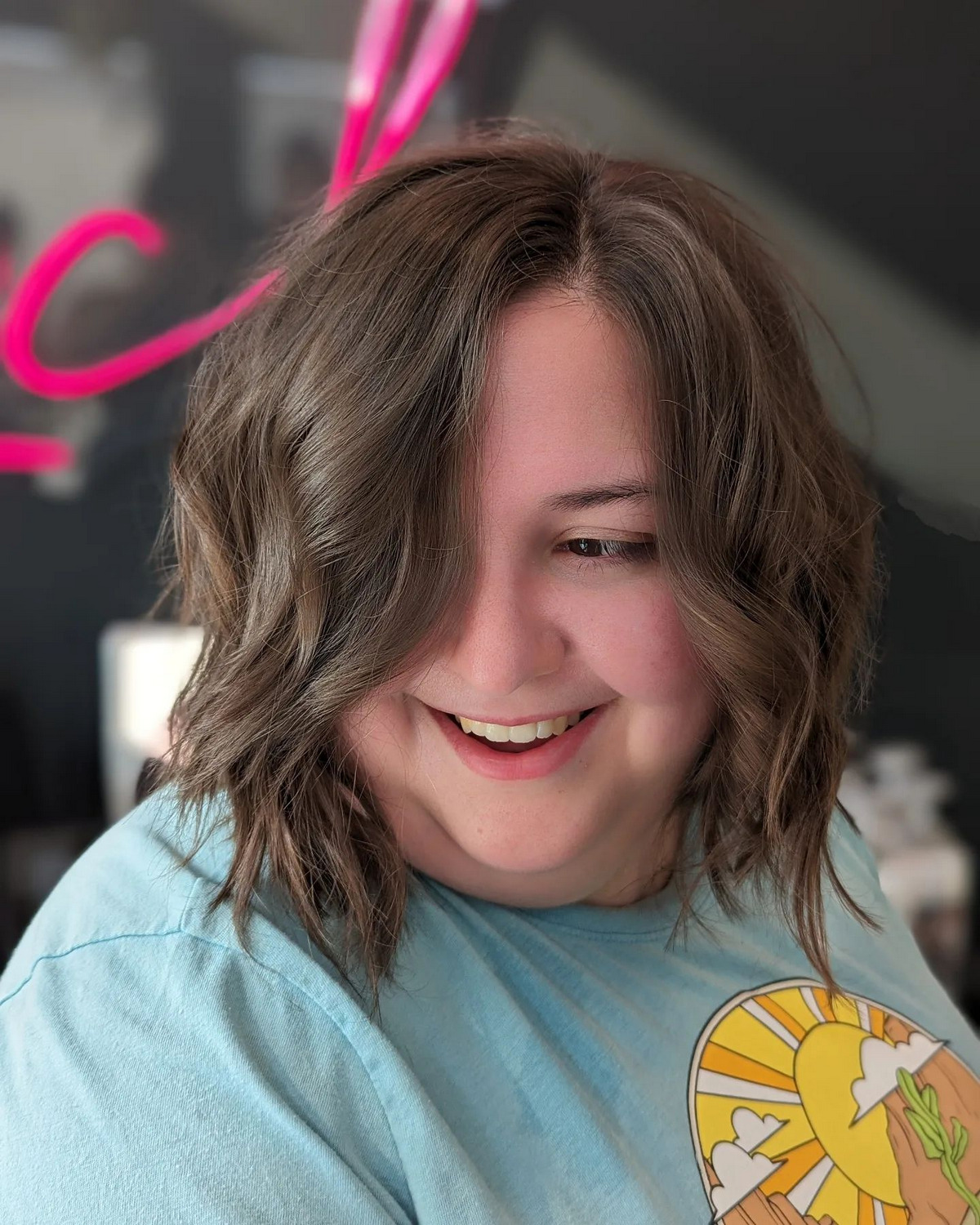 Layered Bob With Side Part