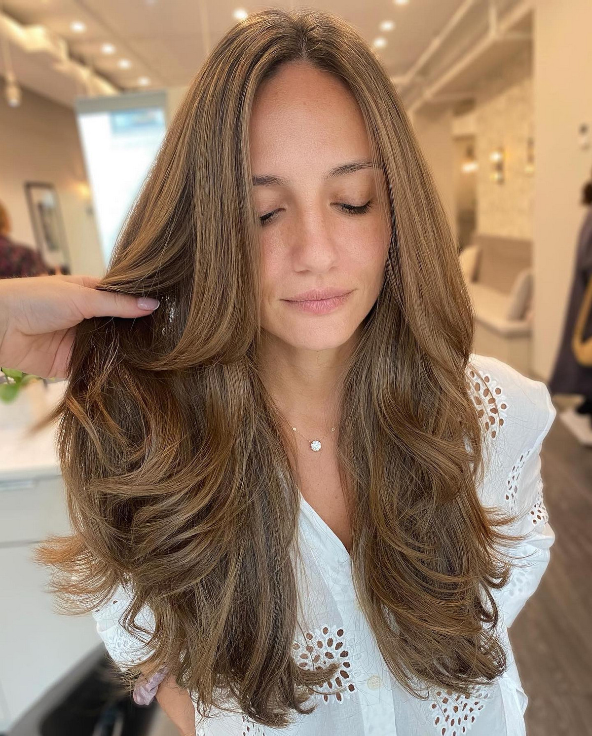 Long Layers Bronde Hair
