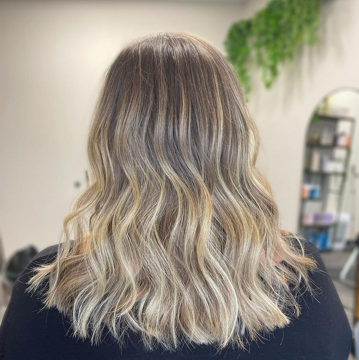 Medium-Length Hair With Blonde Balayage