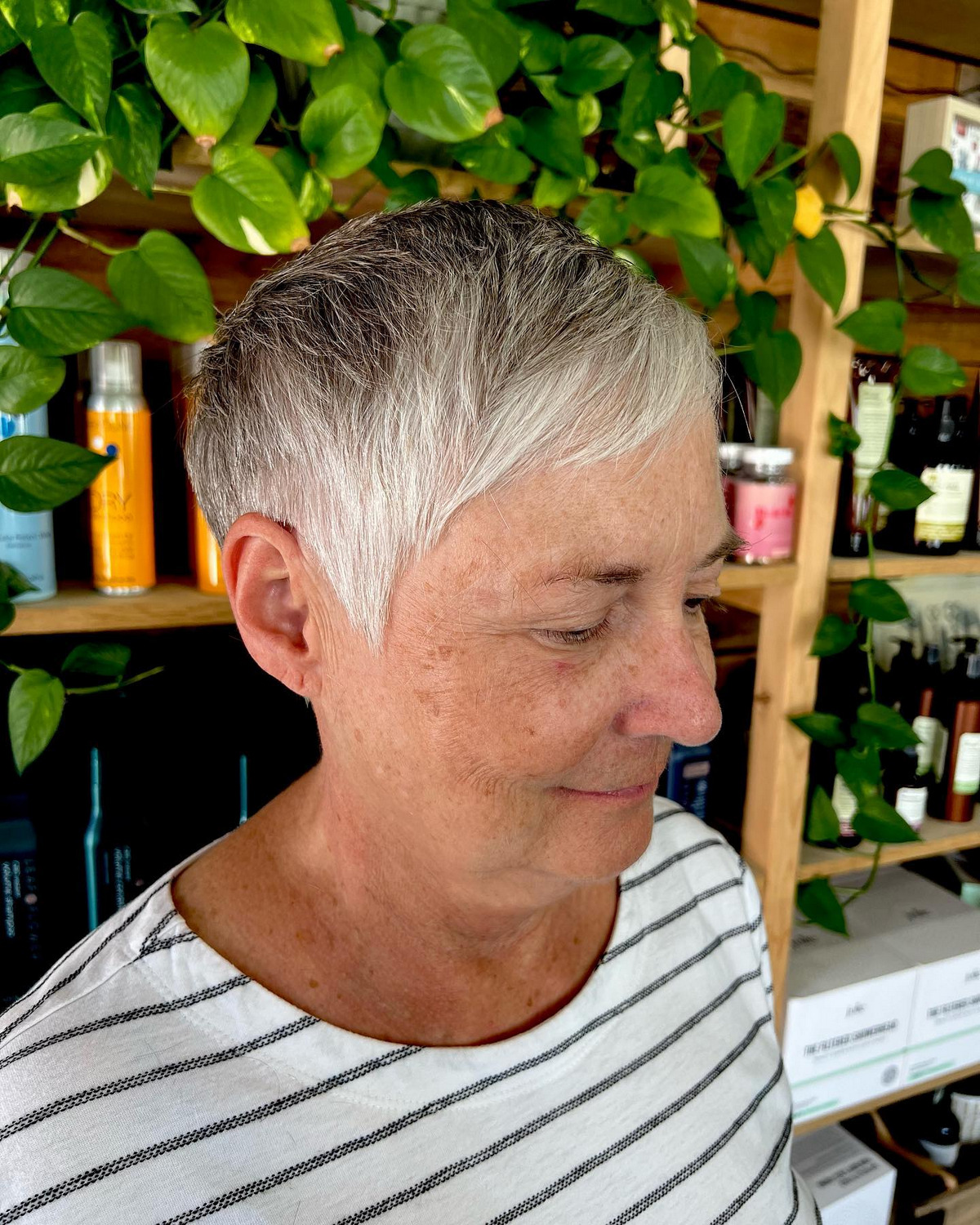 Pixie Cut With Swoopy Bangs