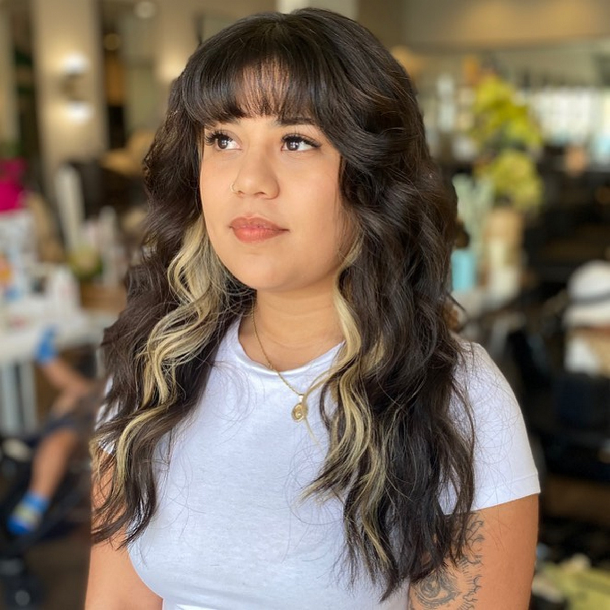Face-Framing Layers With Bangs