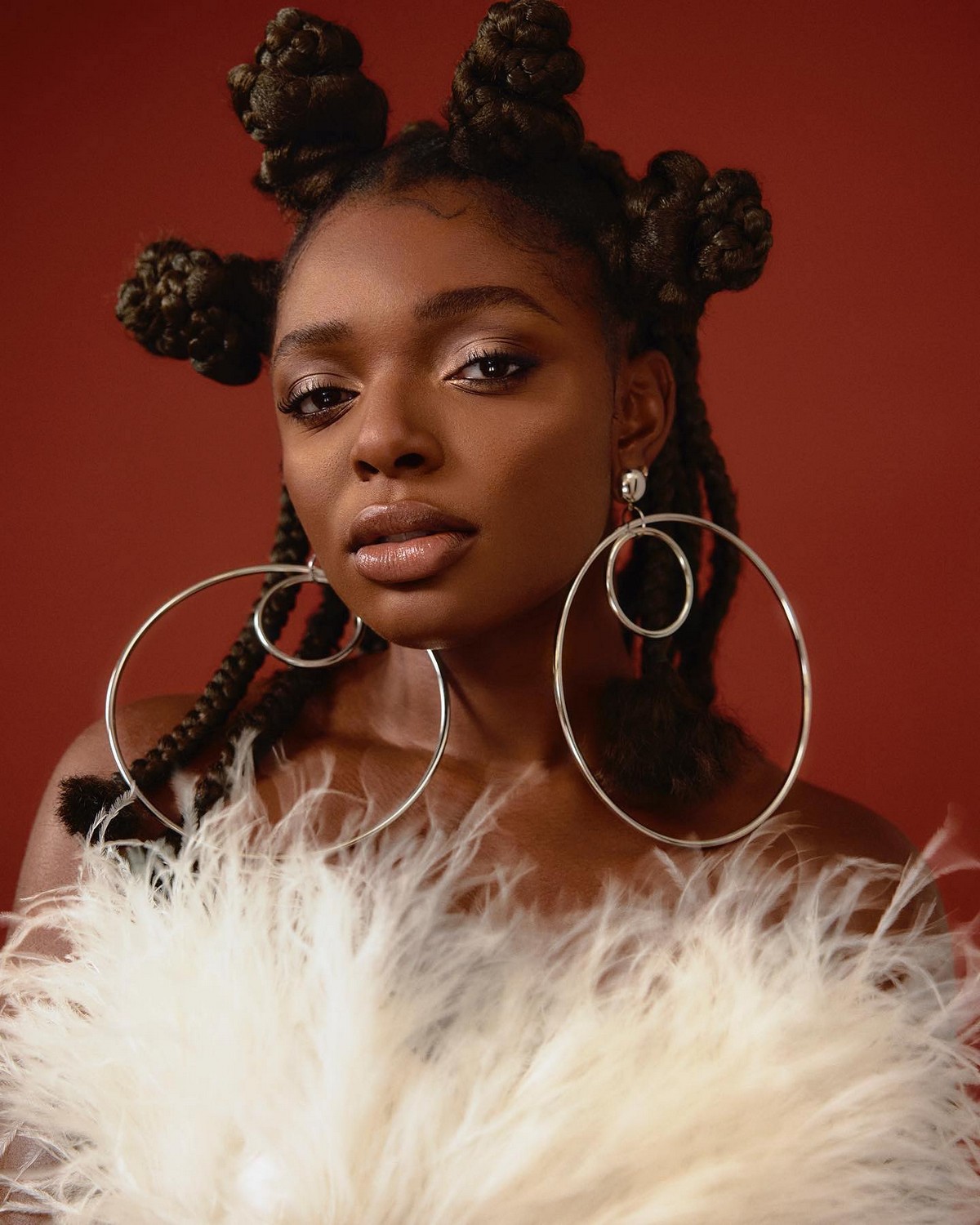 Black Buns Updo