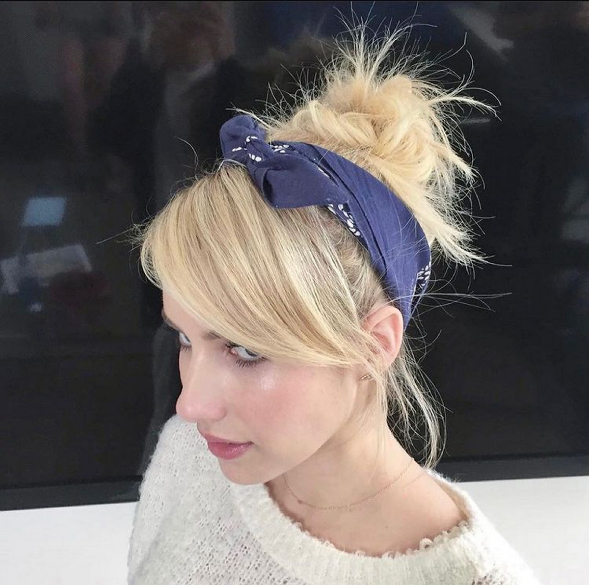 Messy Bun with Headband