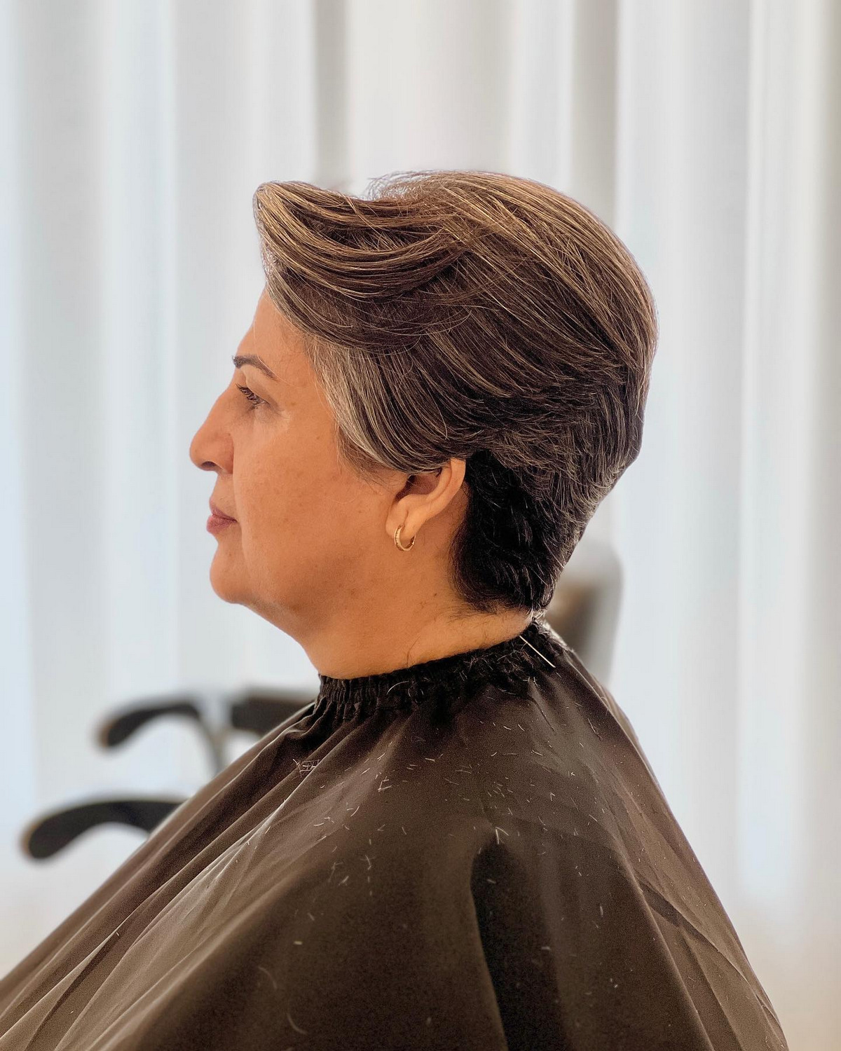 Pixie Cut With Side Swept Bangs
