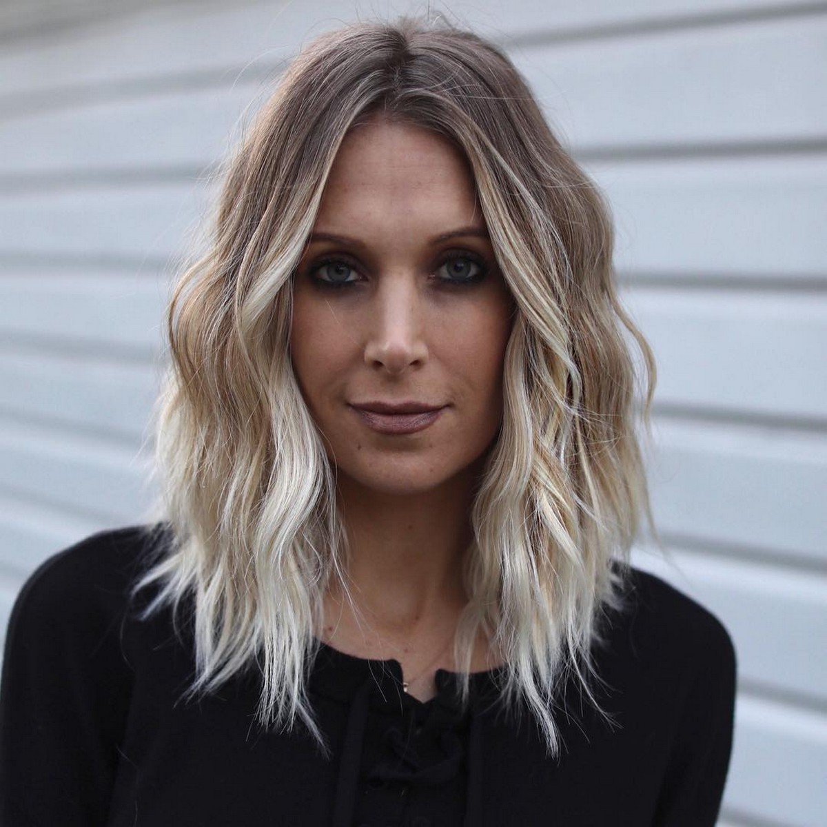 Razored Blonde Lob
