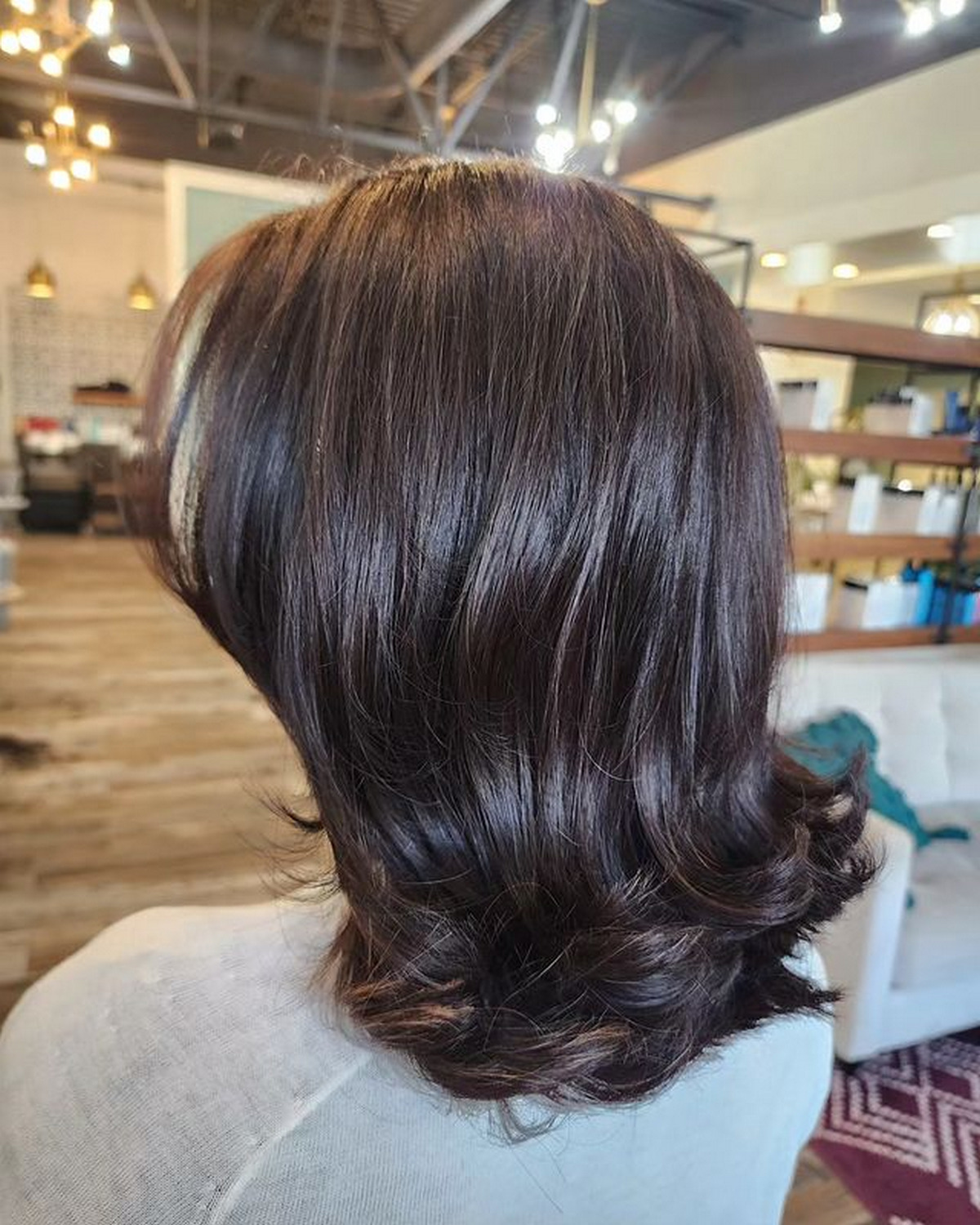 Medium-Length Hair With The Flipped End