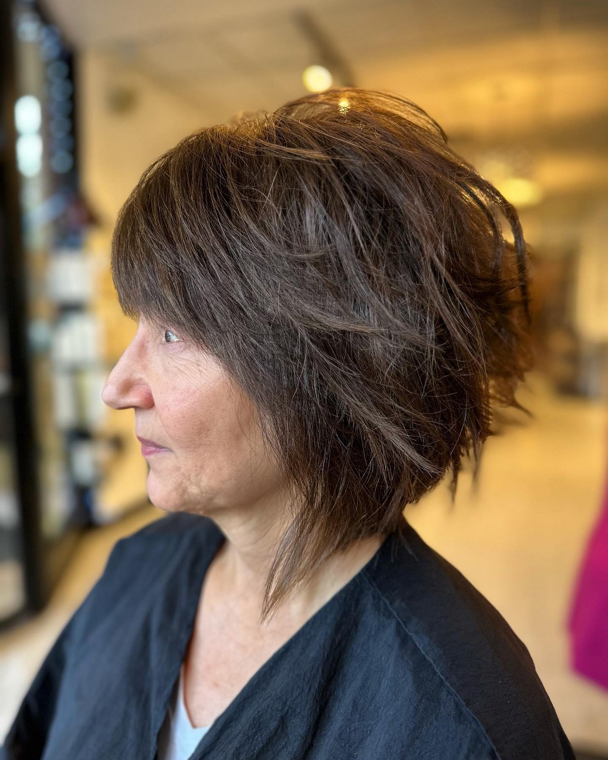 Choppy Bob With Graduated Lengths