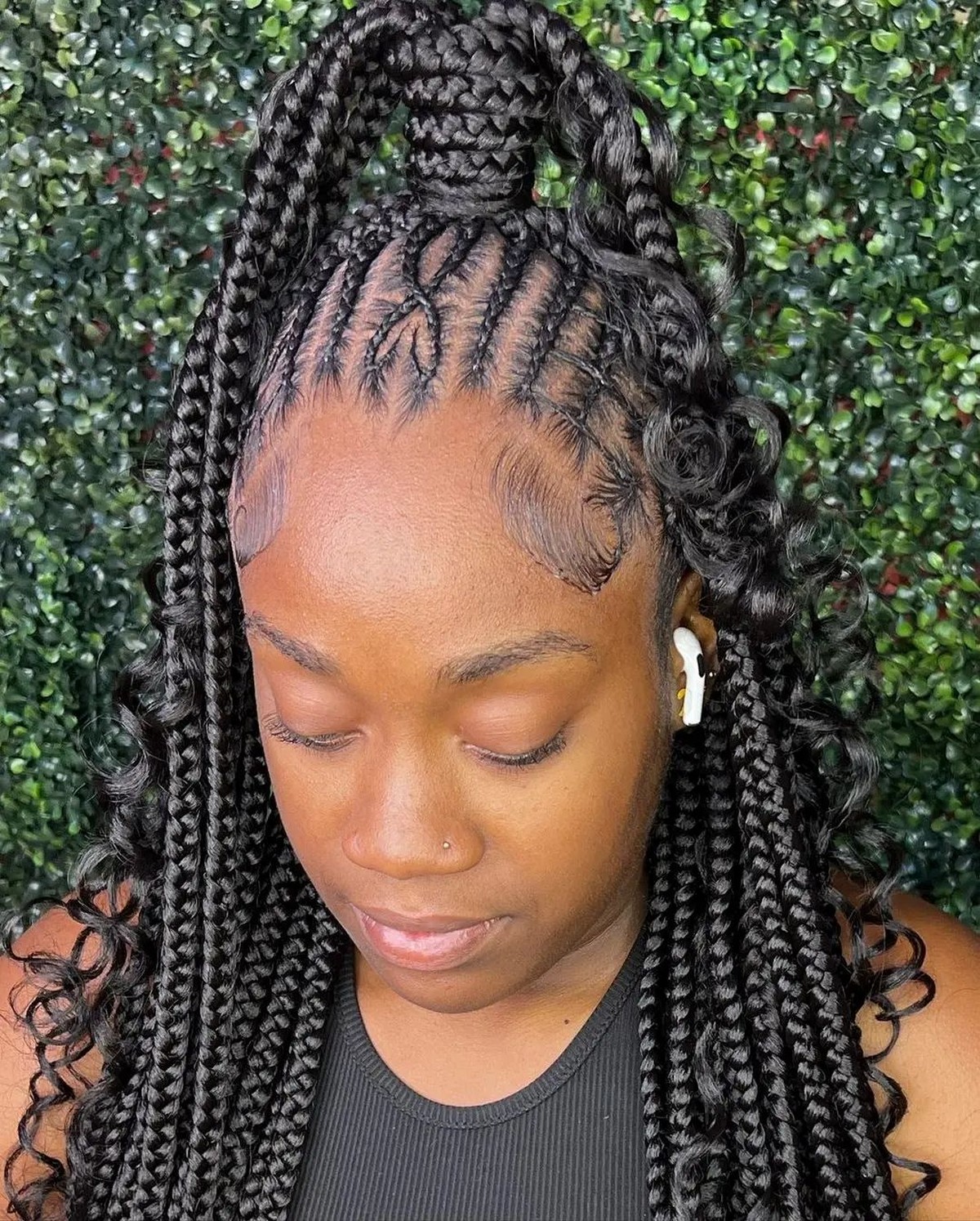 Half-Up Half-Down Braids