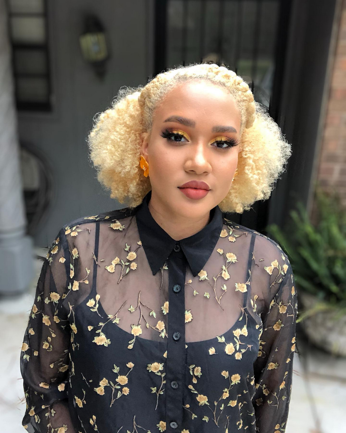 Blonde Curls With Braids